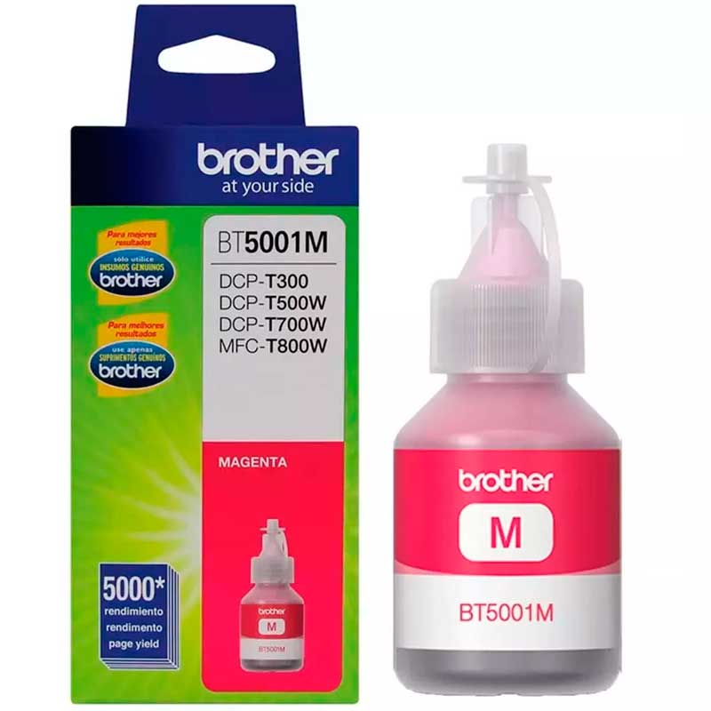 Kit de 4 Tintas BROTHER BTD60BK BT5001Y BT5001M BT5001C 