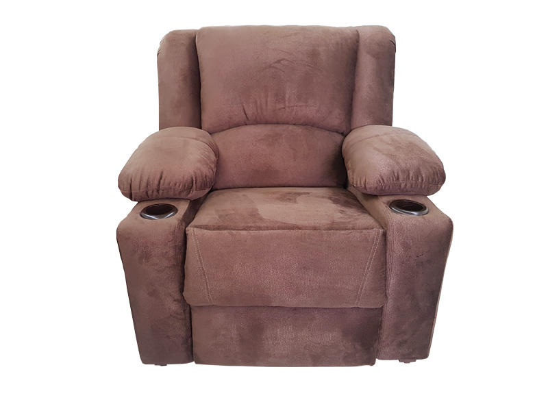 RECLINABLE SHERATON ESPACIO MUEBLES CHOCOLATE  .