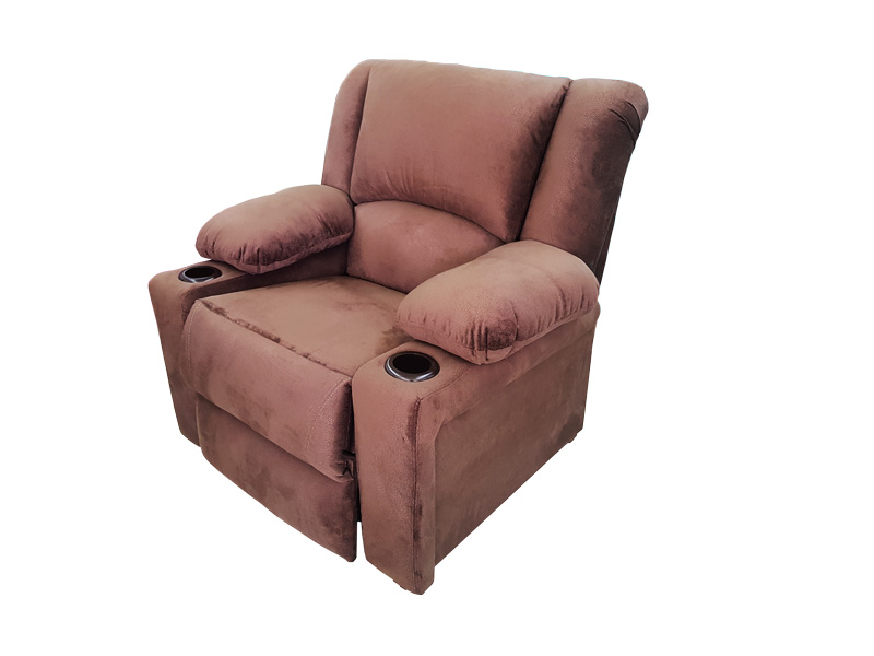 SILLON RECLINABLE SHERATON ESPACIO MUEBLES CHOCOLATE  