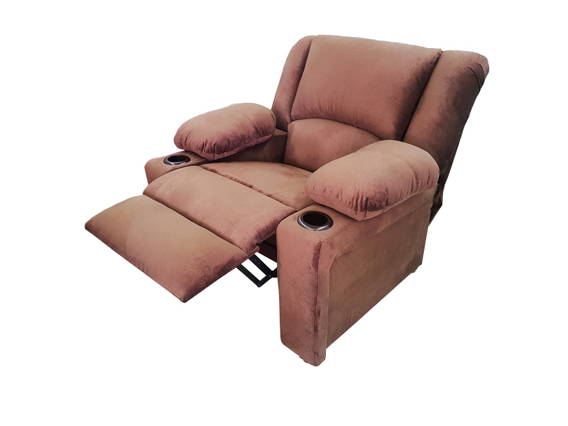 RECLINABLE SHERATON ESPACIO MUEBLES CHOCOLATE  .