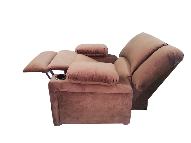 RECLINABLE SHERATON ESPACIO MUEBLES CHOCOLATE  .