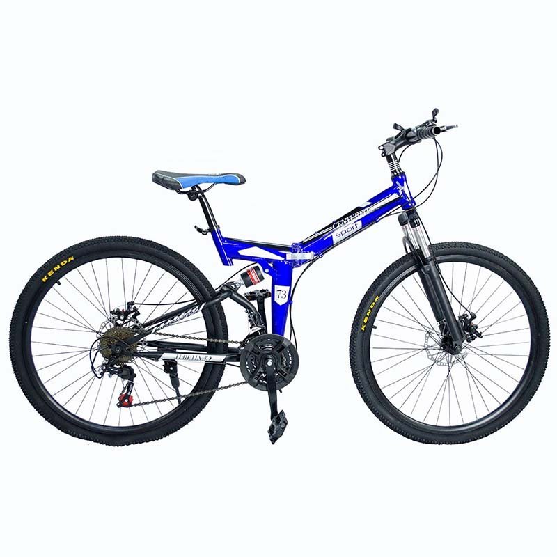 Bicicleta Montaña Plegable Rodada 26 - 21 Velocidades Centurfit Azul