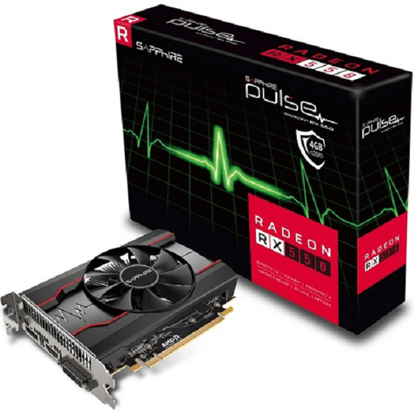 Tarjeta De Vídeo AMD Radeon Sapphire RX 550 OC Pulse 4GB GDDR5 PCI-E 11268-01-20G