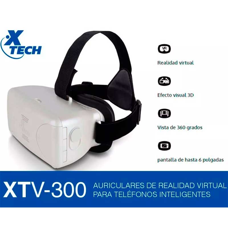 Lentes De Realidad Virtual 3d Xtech Visor 360 9 Pulgadas Oferta