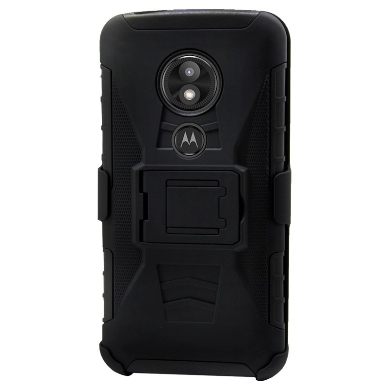 Funda Clip 3 en 1  Moto E5 & G6 Play XT1922-4 Protector Case Uso Rudo Iron Bear