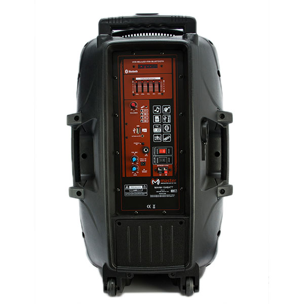 Bafle Master 15 Pulgadas 300 W RMS Recargable Bluetooth