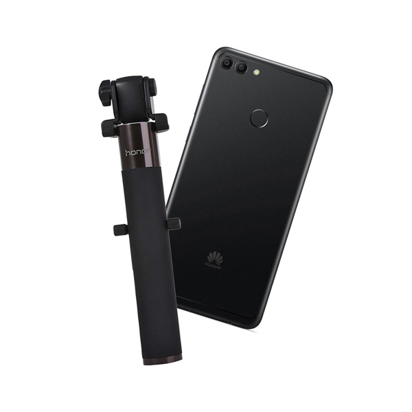 KIT HUAWEI Y9 2018 3GB 32GB DORADO + AF11L-NEGRO SELFIE STICK   DE ALUMINIO LIGERO HUAWEI