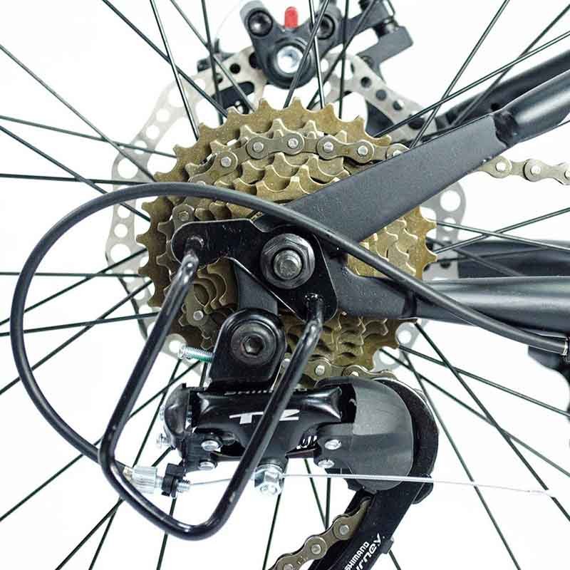 Bicicleta Plegable de Montaña Rodada 26 Deportiva 21 Velocidades Aluminio Ruta Ciclismo Urbana Blanca Centurfit 