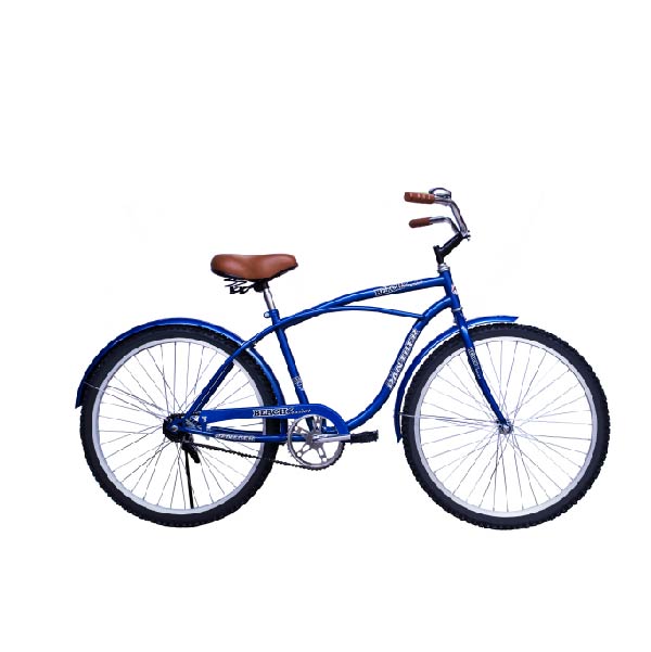 Bicicleta Vintage Cruiser Rodada 26 Para Caballero-Azul