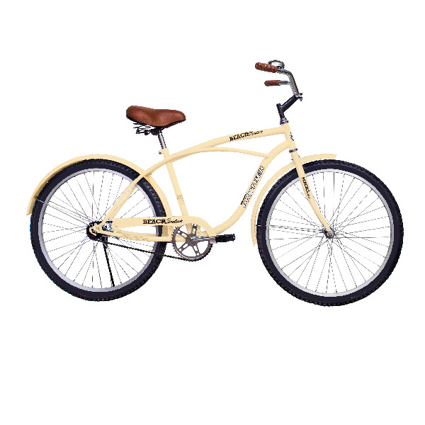 Bicicleta Vintage Retro Cruiser Para Caballero Rodada 26-BEIGE
