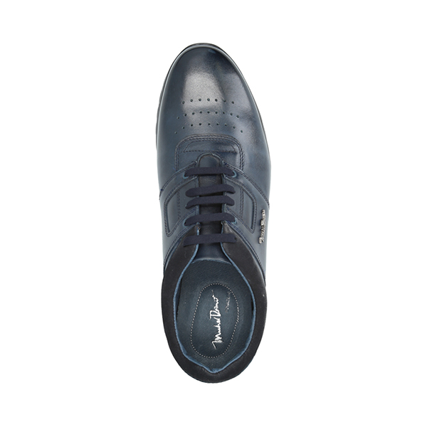 Zapatos con Agujeta Michel Domit de Piel Azul | Pitea Md374 1Ps