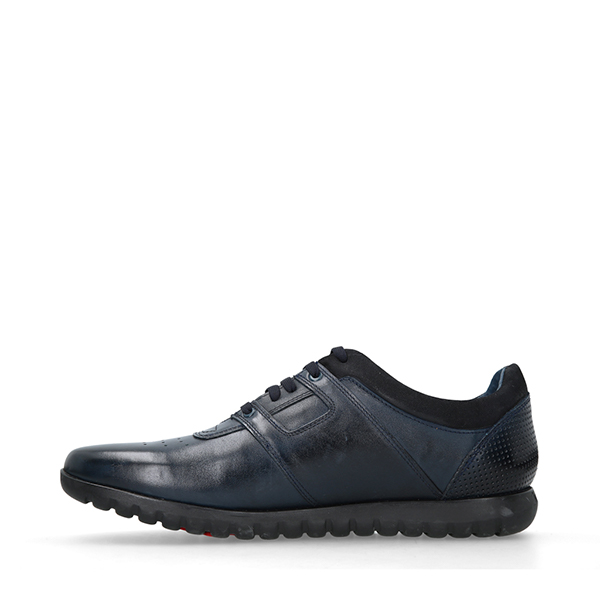Zapatos con Agujeta Michel Domit de Piel Azul | Pitea Md374 1Ps