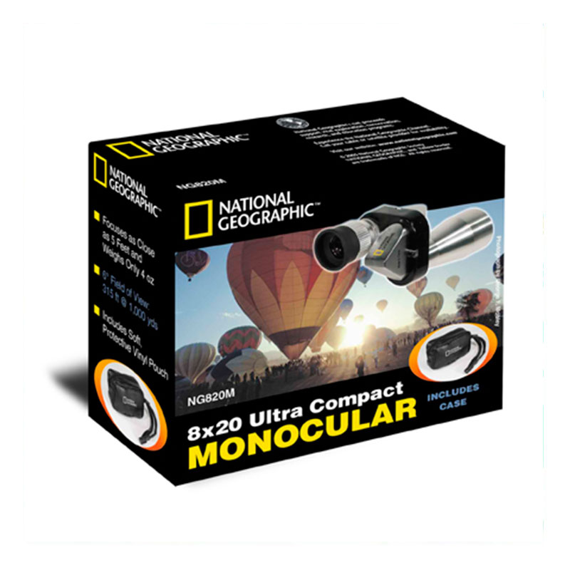 Monocular Natgeo 8x20mm Camping Pesca Playa Binoculares
