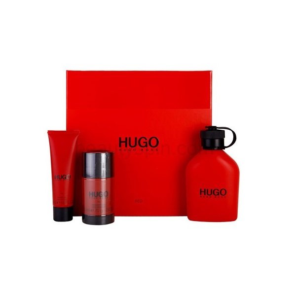 estuche Hugo boss Red 125ml gel de ducha 50ml, desodorante 75ml caballero