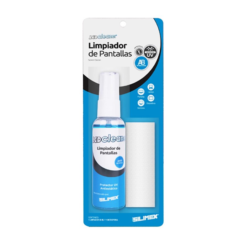 Lcd Cleaner Spray Limpiador De Pantallas Antiestatic Silimex