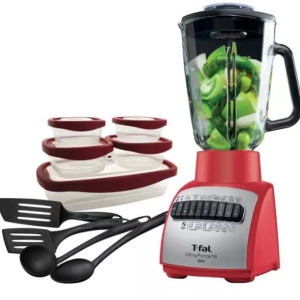 Paquete Licuadora 14 Velocidades Mas Utensilios T-Fal Paqln8045K1