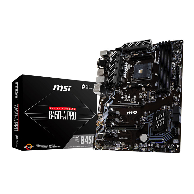 TARJETA MADRE MSI ATX B450-A PRO, S-AM4, AMD B450, HDMI, 64GB DDR4