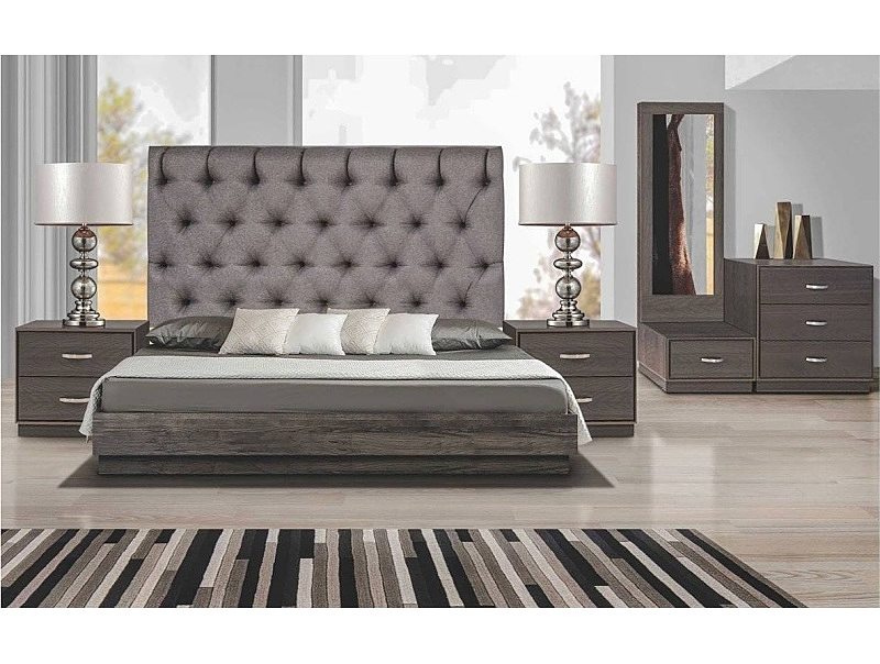 Recamara Eva King Size 5 Piezas - Tabaco - Kessa.