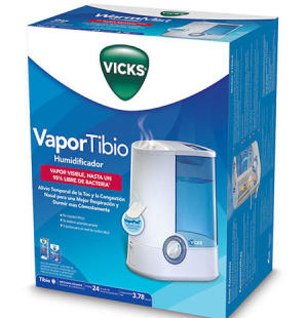 Humidificador Con 2 Niveles De Temperatura Vicks, Vapor Tibio