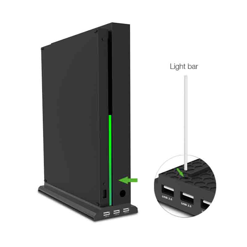 Xbox One X Base Vertical Enfriadora (Negro)
