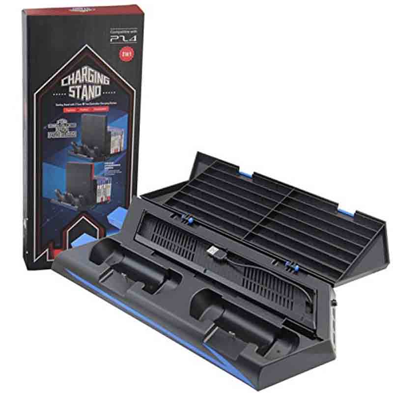 Ps4 / Slim Base Vertical Enfriadora Apoyador De Juegos Playstation 4 (Negra)