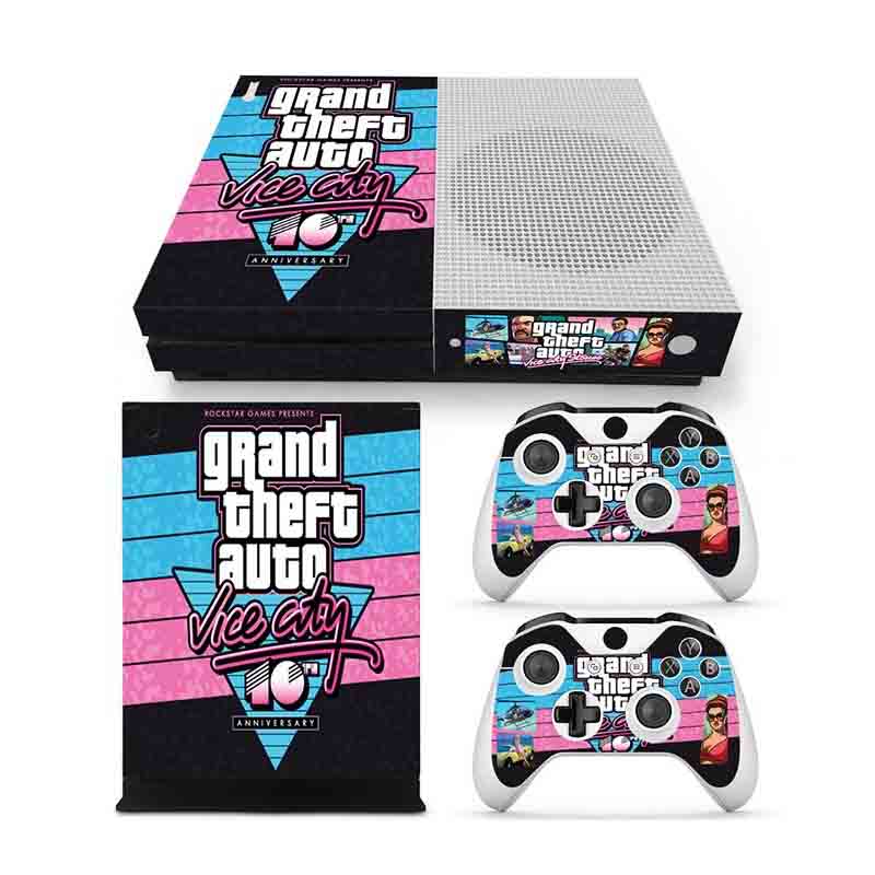 Xbox One S Skin Pegatina Estampas (GTA Vice City)