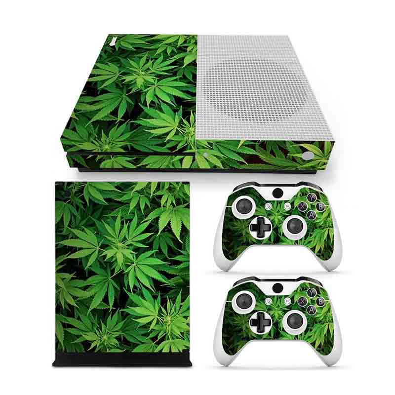 Xbox One S Skin Pegatina Estampas (Hierbas)