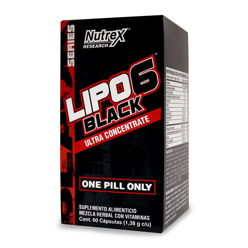 Suplemento Nutrex Lipo 6 Black 60 Cápsulas
