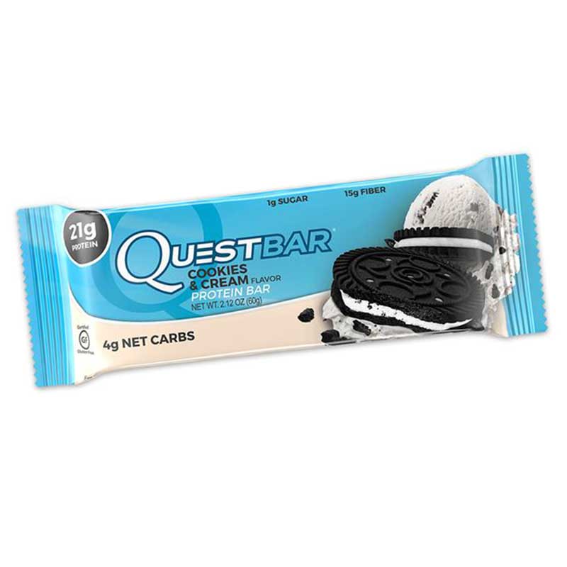 Barra Nutritiva Questbars Cookies And Cream 12 Pack
