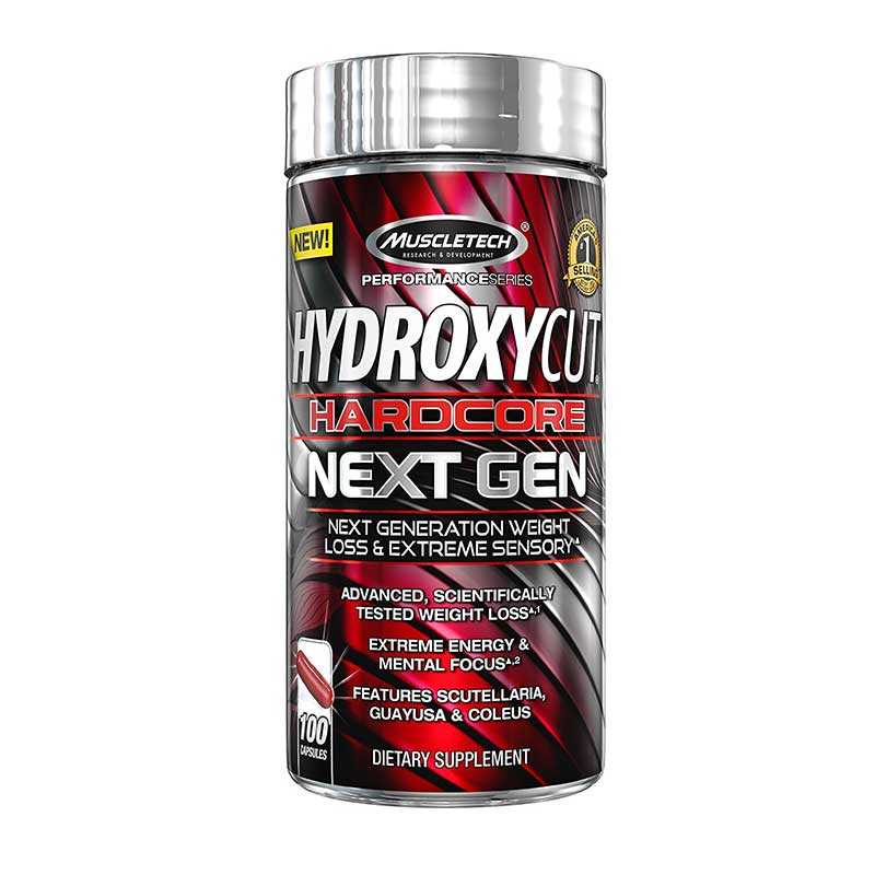 Suplemento Hydroxycut Hardcore Elite Next Gen, 100 Caps