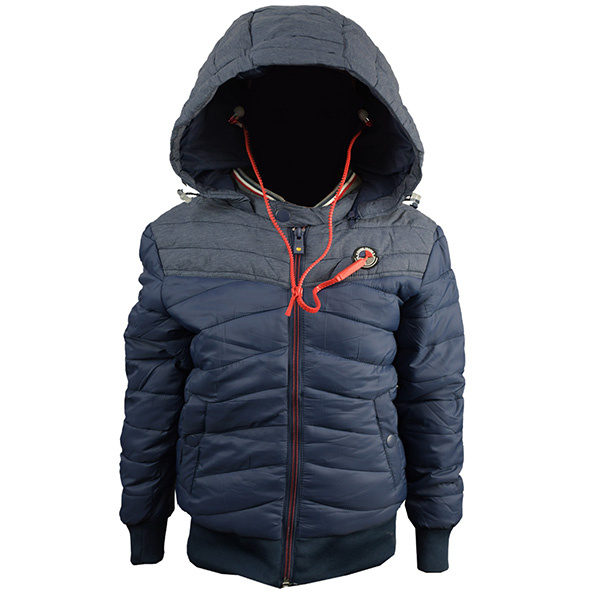 Chamarra corta para ni?o con audifonos integrados Silver Spoon-Palermo 456 Navy