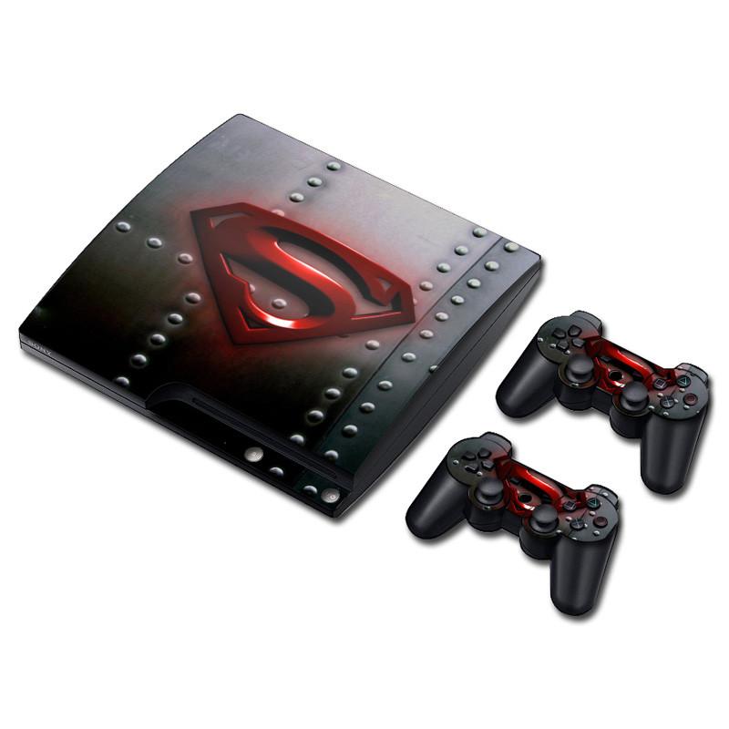 Ps3 Slim Skin Estampas Para Playstation 3 Slim (Superman)