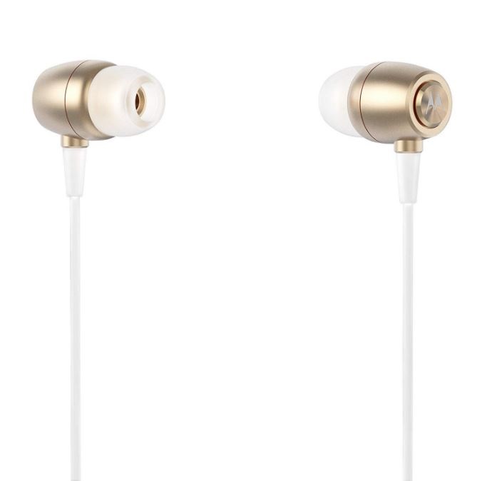 Audifonos Motorola Earbuds Metal 3.5mm IP54 In-ear SH009 Dorado