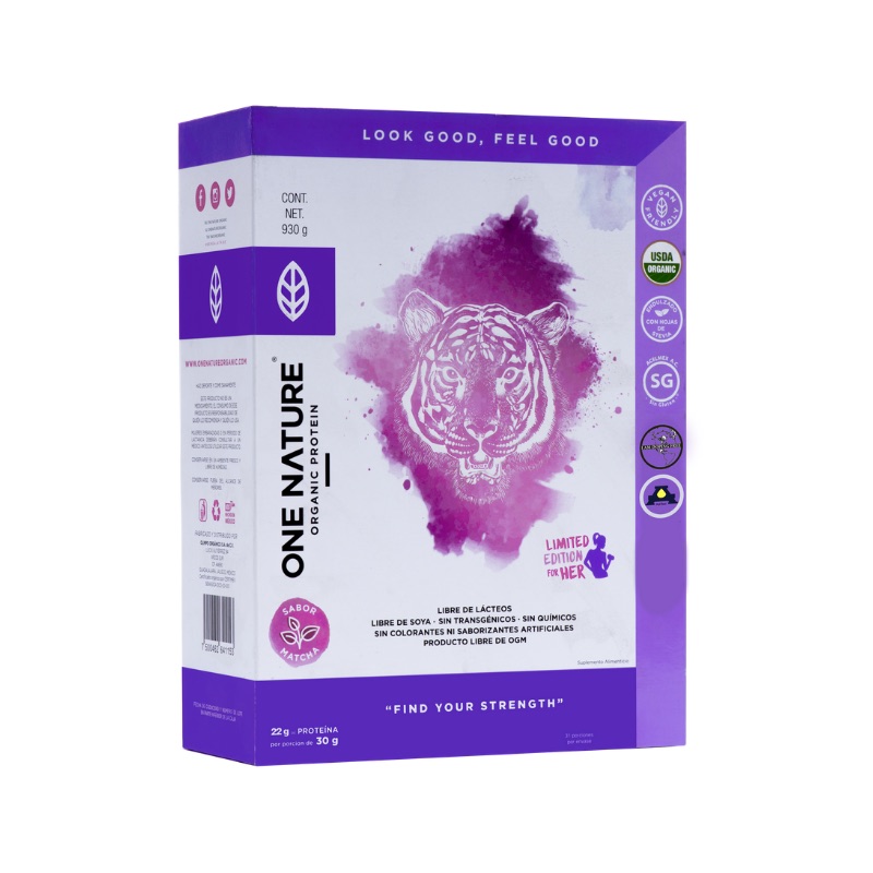 One Nature 930 gr Matcha En Polvo For Her Proteina Vegana