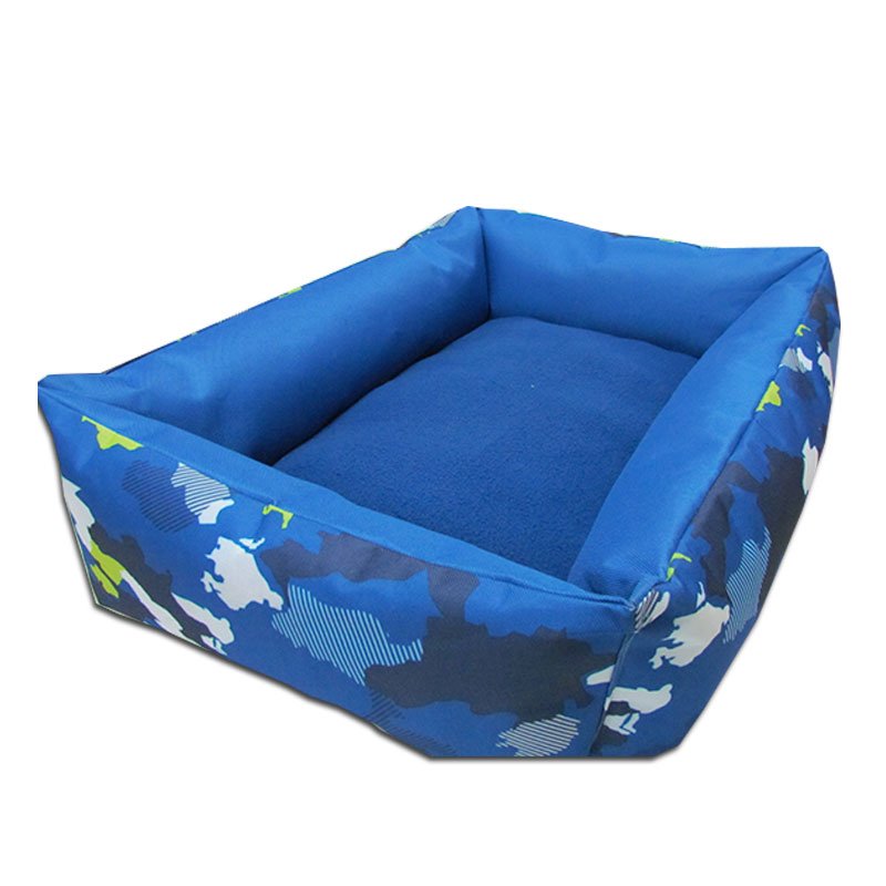 Cama Perro Gato Lucky Camuflaje Azul Tx10467 Fancy Pets