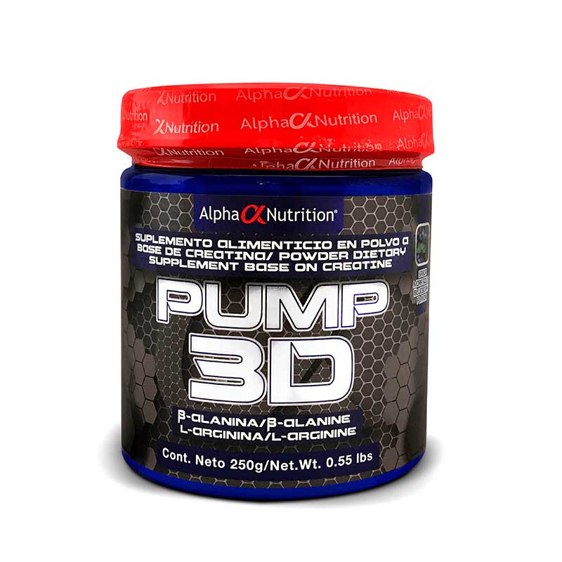 Suplemento Alpha Nutrition Pre Entreno Pump 3d 250g Sabor Berry