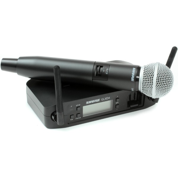 Microfono Shure GLXD24/SM58 1 Canal Negro