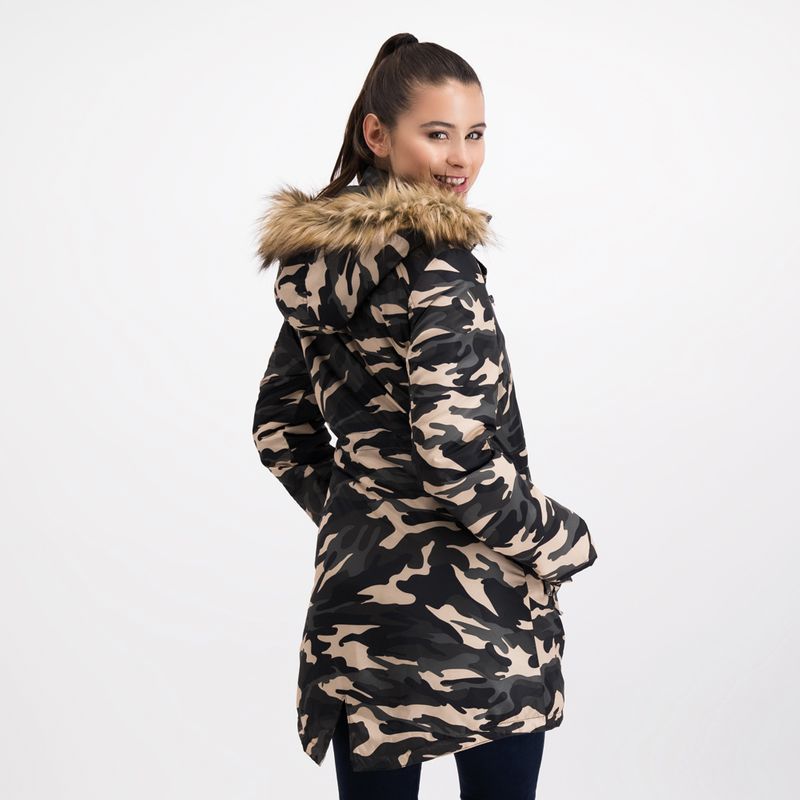 Chamarra Militar con gorro 