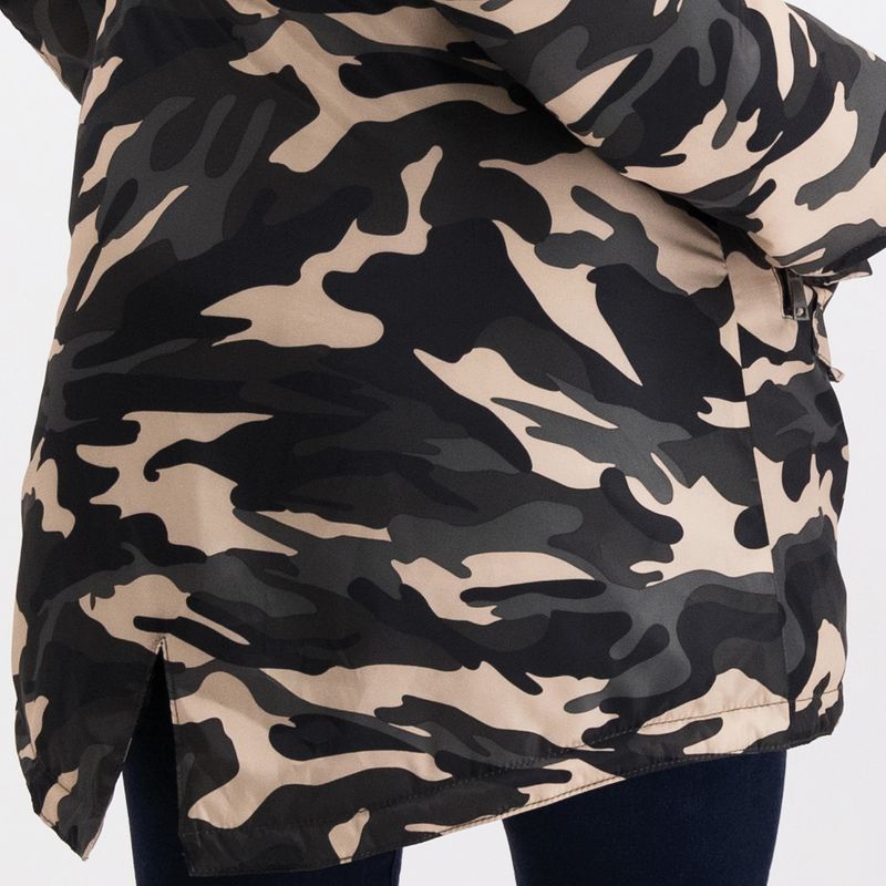 Chamarra Militar con gorro 