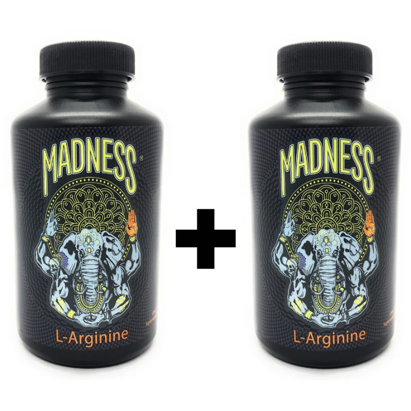 Madness Lab L-arginine 120 Capsulas 250ml/cap. (2 Unidades)