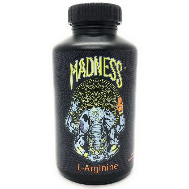 Madness Lab L-arginine 120 Capsulas 250ml/cap. (2 Unidades)