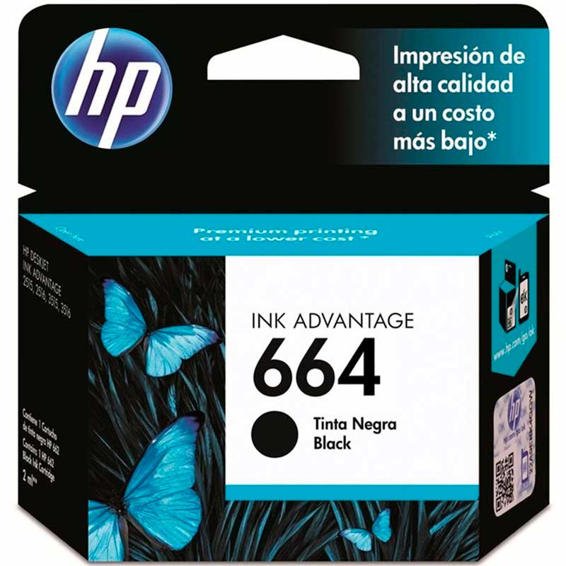 Impresora Hp Deskjet 1115 Inyeccion Color mas tinta 664 Negra Extra