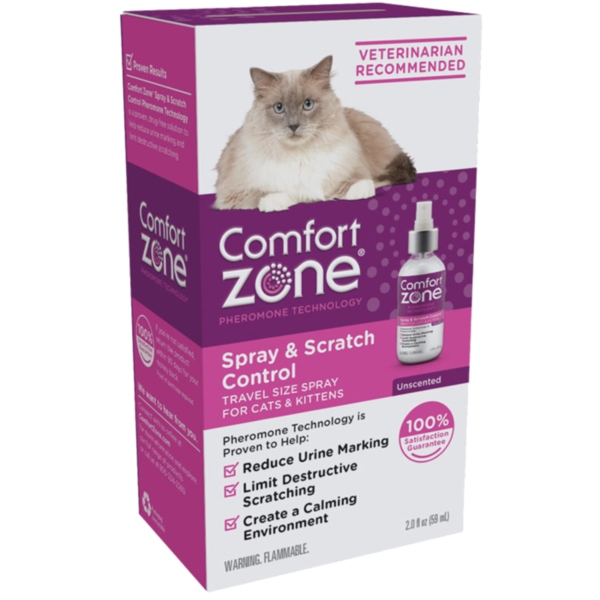 Comfort Zone Spray De Feromonas P/ Gatos Reduce El Estrés