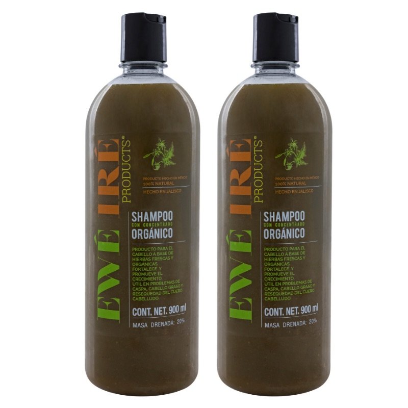 Shampoo Orgánico Y Ecológico Ewe Ire -900ml (2 Unidades)