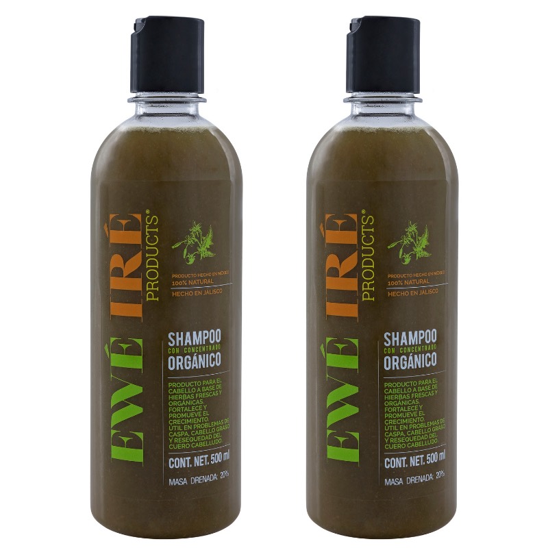 Shampoo Orgánico Y Ecológico Ewe Ire - 500ml (2 Unidades)