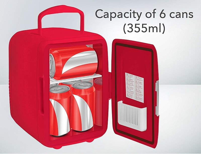 Mini Refrigerador Portatil Rca Enfria Y Calienta enfriador rojo
