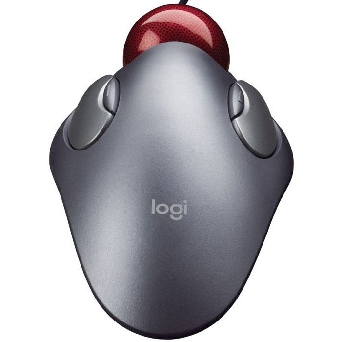 Mouse Logitech TrackMan Marble Alambrico Optico 910-000806