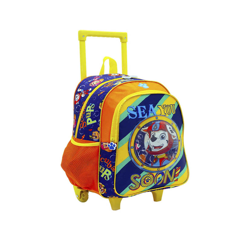 Mochila de Carro Escolar ATM PACKS, Paw Patrol 1127-Naranja con Morado