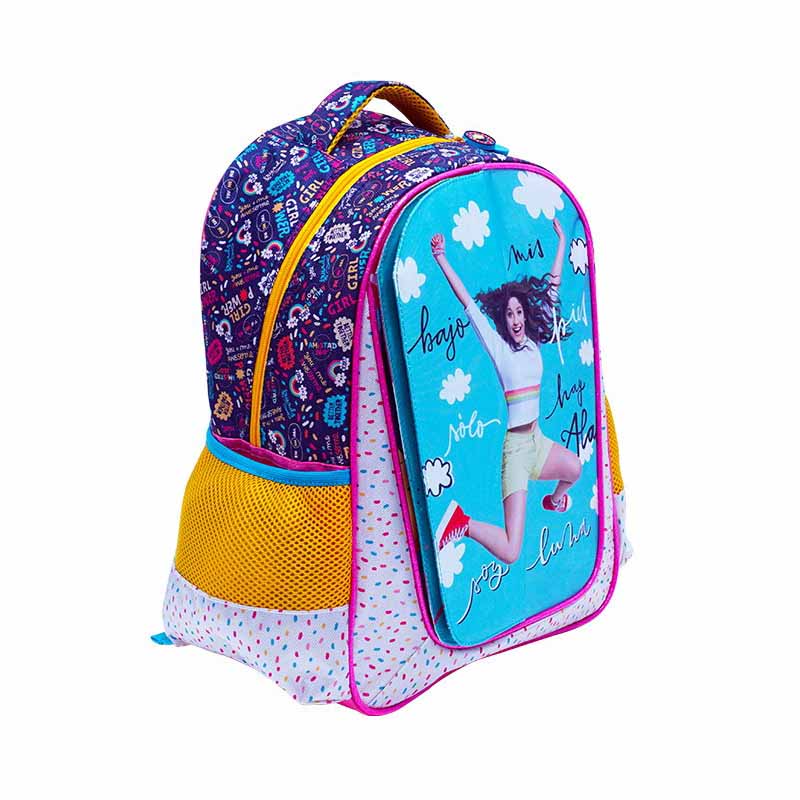 Mochila Escolar ATM PACKS, Soy Luna 0238-Blanco con Rosa