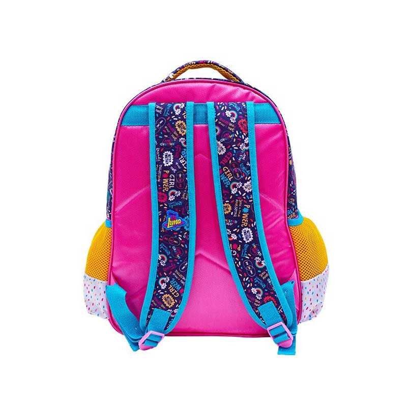 Mochila Escolar ATM PACKS, Soy Luna 0238-Blanco con Rosa